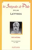 Epicure, lettres