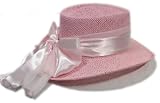 Brilliant Gambler Hat with Satin Sash and Bow