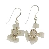 Anna Perrone White Quartz Earrings .925 Sterling Silver