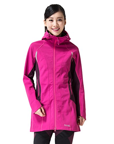 （マキノ）Makino レディース アウトドア スポーツ 登山 ウエア 秋冬 撥水 防風 防寒 裏起毛 ソフトシェル ジャケット 2514-2