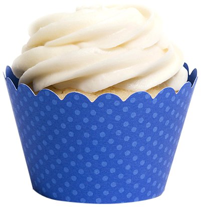 Dress My Cupcake Standard Royal Blue Cupcake Wrappers, Set of 50
