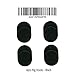 Aubaddy Ring Hook Bracket Sticky Replacement for Car Phone Mount Homes Offices and more (4pcs - Black)