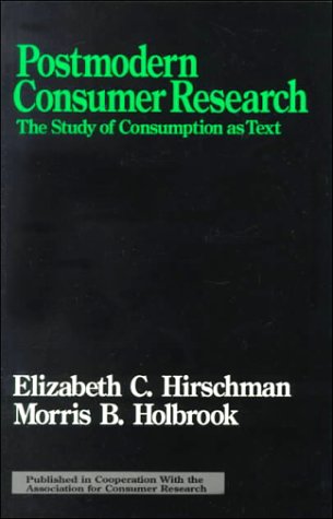 City Travel Guides Discounted  Books : Postmodern Consumer Research: The Study of Consumption as Text (Association for Consumer Research)