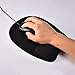 eBoot Mouse Pad with Gel Wrist Rest Pad Anti-Skid Pad, 9 Inches by 7.5 Inches, Black