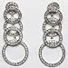 925 Sterling Silver Earrings with inlaid Clear CZ