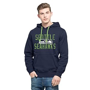 NFL Seattle Seahawks Men's '47 Cross-Check Pullover Hoodie, Large, Midnight