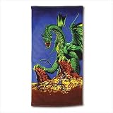 Dragon Print Beach Towel