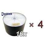 200pcs Gigablock DVD+R 16x 4.7GB 120Min White Inkjet Hub Printable Top