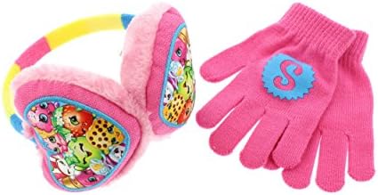 Shopkins Youth Earmuffs and Gloves Set (One Size, SPK Pink)