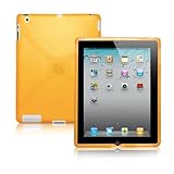 BoxWave iPad 2 BodySuit, Premium Textured TPU Skin Case (Atomic Orange)