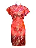 Mid-length Brocade Dragon and Phoenix Dress