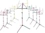 K & M RAINBOW MUSIC STAND PINK KC