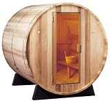 6' Barrel Sauna Indoor Outdoor Wet Dry Weight Loss Skin Care Relaxation