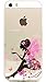 iPhone 5 Case,iPhone 5S Case, LUOLNH Perfect Fit Angel Girl Flower Fairy Design Pattern painting TPU Clear Transparent Protective Back Cover Case Protector Skin Case Cover for iPhone 5/ 5s