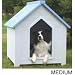Pet Supplies : Dog Bunk House - Medium (Blue/White) (34.5"H x 30"W x 32"D)