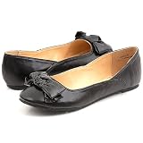 Bamboo Queen01 Flats 6 Black Pu