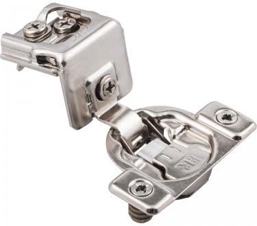 10 Pack Integrated Compact Soft-close Cabinet Door Hinge 1-1/2" overlay with dowels