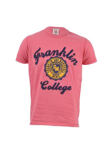 Franklin & Marshall Herren T-Shirt T-shirt TSMR602JRSS12, Gr. 52/54 (L), Rosa (HOT CORAL) Preisvergleich