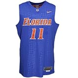 Nike Elite Florida Gators #11 Royal Blue Twilled Basketball Jersey
