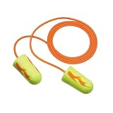 AO Safety 311-1252 EAR Earsoft Corded Earplugs, Neon Yellow, 200-Pair