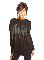 So Cashmere Jersey Romy (Negro)