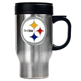 Pittsburgh Steelers NFL 16oz Stainless Steel Travel Mug - Primary Logo