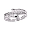 14K White Gold Diamond Band - 0.50 Ct.