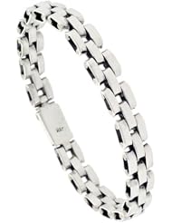 Sterling Silver Pantera Type Link Bracelet 1/2 inch wide, sizes 8, 8.5 & 9 inch