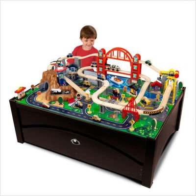 KidKraft Metropolis Train Table and Set