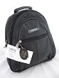 black leather backpack