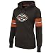 Cleveland Browns  Gameday Heroes Long Sleeve Pullover Slub Fleece Hoodie,Classic Brown/Dark Orange/White,X-Large
