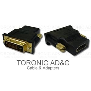 【クリックでお店のこの商品のページへ】TORONIC AD&C DVI-D 26ピン(オス)/HDMI(メス)変換アダプタ: 家電・カメラ