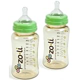 Zo-Li Two Baby Wide Neck Baby Bottles (10 Oz)