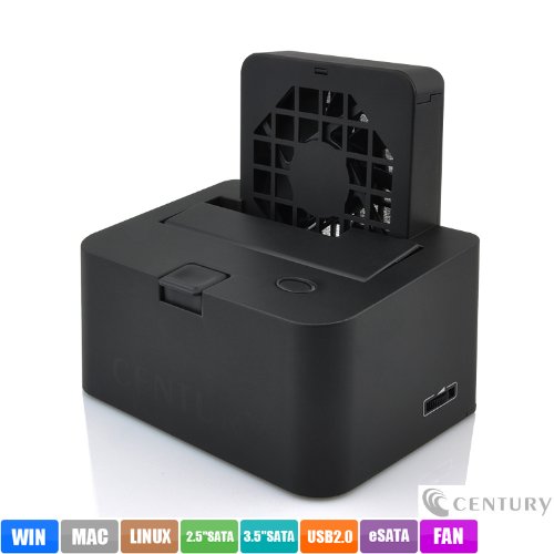 センチュリー 裸族のお立ち台COOLING FAN eSATAプラス 8cmFAN搭載モデル CROSEU2FD