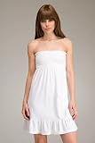 Juicy Couture - Juicy Shirred Terry White Tube Dress