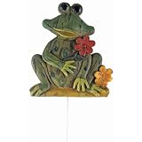 Puzzled Frog Stick W/Flower Decor ~ Puzzled