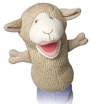 Plush Baa Baa Singing Lamb Sock Puppet 12