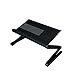 SOJITEK Black Mousepad Attachable to Folding Laptop Notebook Tray Book Stand - Does NOT Include Laptop Stand
