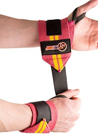 Fitoby ™. Wrist Wraps For Men And Women (4 wraps - 2 pairs) Superb Comfort And Protection For Your Wrists - Maximum Support And Strength