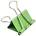 JAM Paper® Binder Clips - Medium (1 1/4 inch / 32 mm) - Green - 15 Clips per Pack