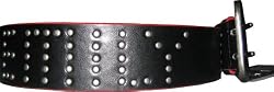 Emily the Strange Juniors Black Leather Belt with EMILY in Studs Studded