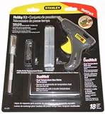 STANLEY HOBBY KIT DUAL TemPerature GLUE sticks and GUN Set Mini DualMelt with HOBBY KNIFE