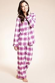 Pure Cotton Check Print Revere Pyjamas