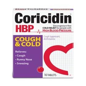 Coricidin Hbp Cough & Cold Tablets - 16 Ea, 2 pack