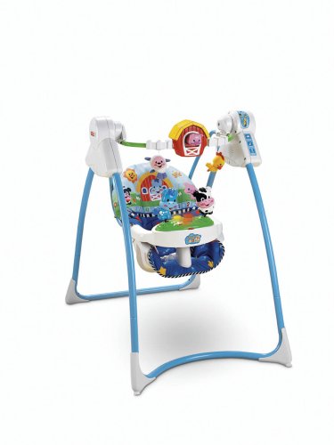 Buy Low Price Cozy Fisher-Price Lil Laugh and Learn Swing M3178