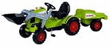 BIG 56553 - New-Claas-Celtis Loader mit Trailer, Tret-Traktor mit Anh�nger