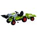 BIG 56553 - New-Claas-Celtis Loader mit Trailer, Tret-Traktor mit Anh�nger