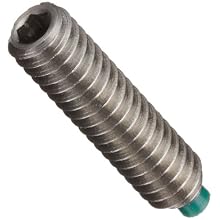 18-8 Stainless Steel Set Screw, Hex Socket Drive, Nylon Tip