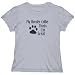 T-Shirt Woman Silver Gray  My Border Collie Thinks I Am Great  Dog