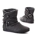 Damen Schuhe, STIEFELETTEN, BOOTS, KA-76, Synthetik in hochwertiger Leder Optik